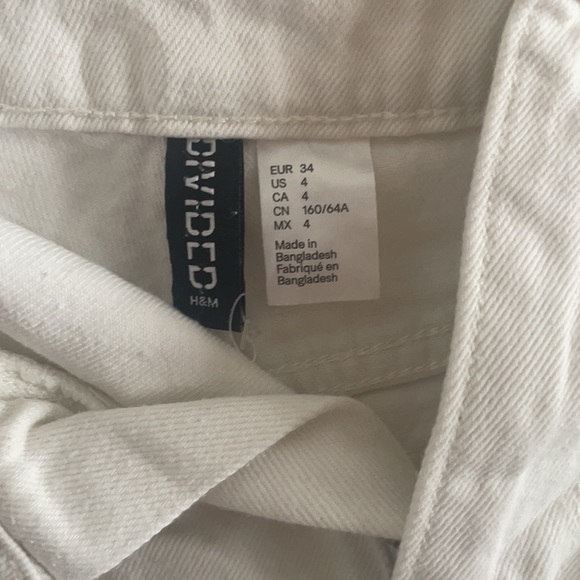 White Denim Shorts - Picture 2 of 3